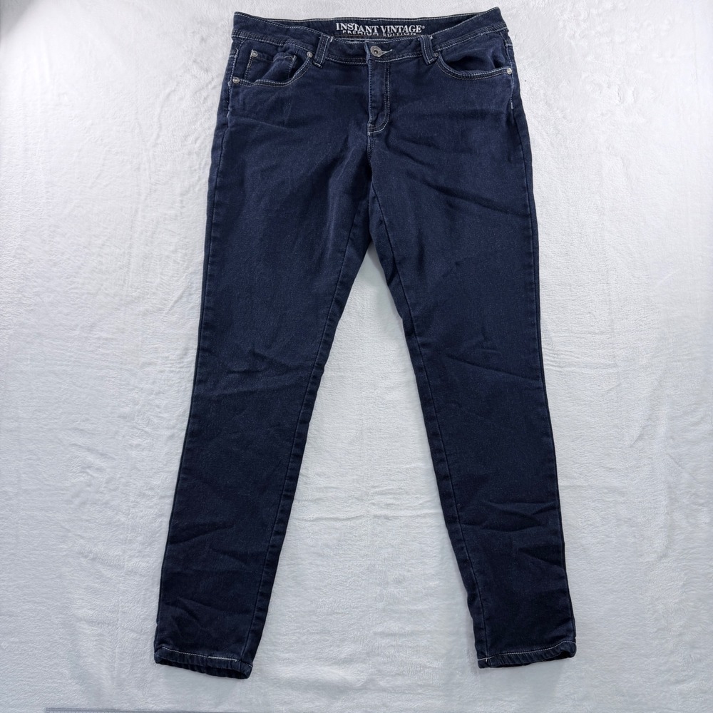 Instant Vintage Jeans Premium Edition Dark Wash Skinny Denim‎ Blue Size 11/12
